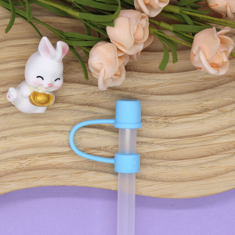 Wholesale 10mm Silicone Straw Cap Dustproof Plug